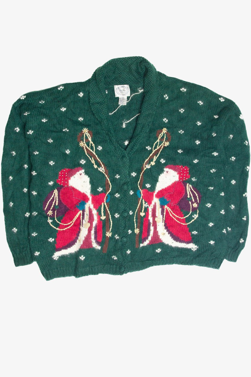 Vintage Green Ugly Christmas Cardigan 63322