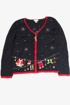 Vintage Black Ugly Christmas Cardigan 63130