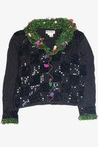 Vintage Black Ugly Christmas Cardigan 63311
