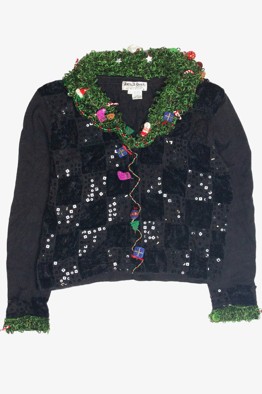 Vintage Black Ugly Christmas Cardigan 63311
