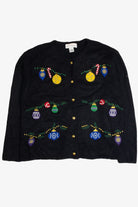 Vintage Black Ugly Christmas Cardigan 62323