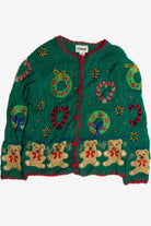 Vintage Green Ugly Christmas Cardigan 59635