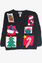 Vintage Black Ugly Christmas Cardigan 63329
