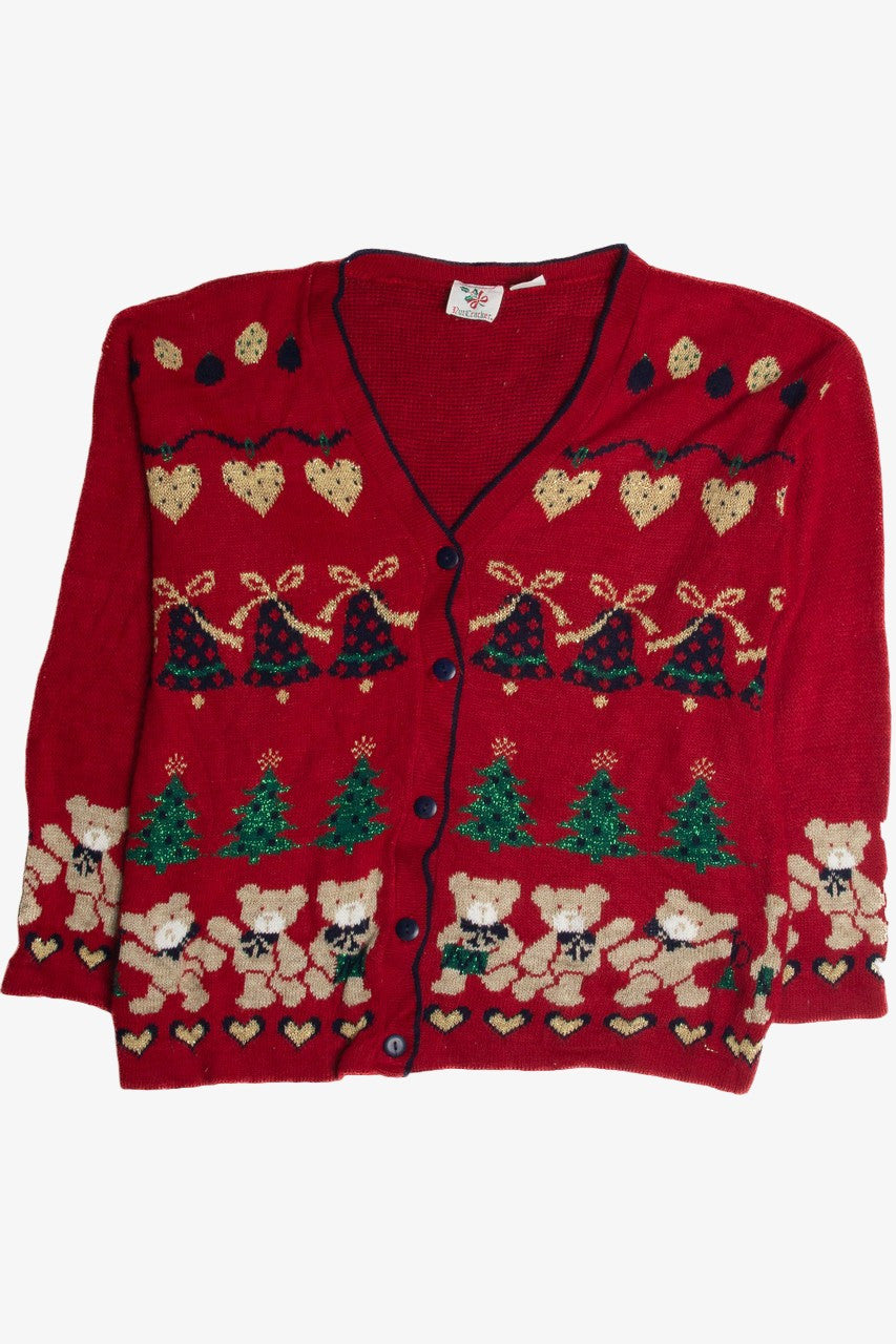 Vintage Red Christmas Cardigan 59567