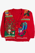 Vintage Red Ugly Christmas Cardigan 59638