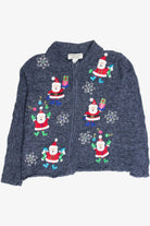 Vintage Blue Ugly Christmas Cardigan 63320