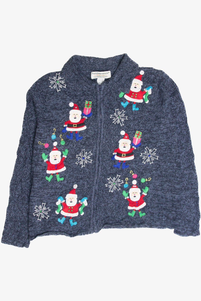 Vintage Blue Ugly Christmas Cardigan 63320