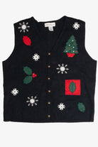 Vintage Black Ugly Christmas Vest 60976