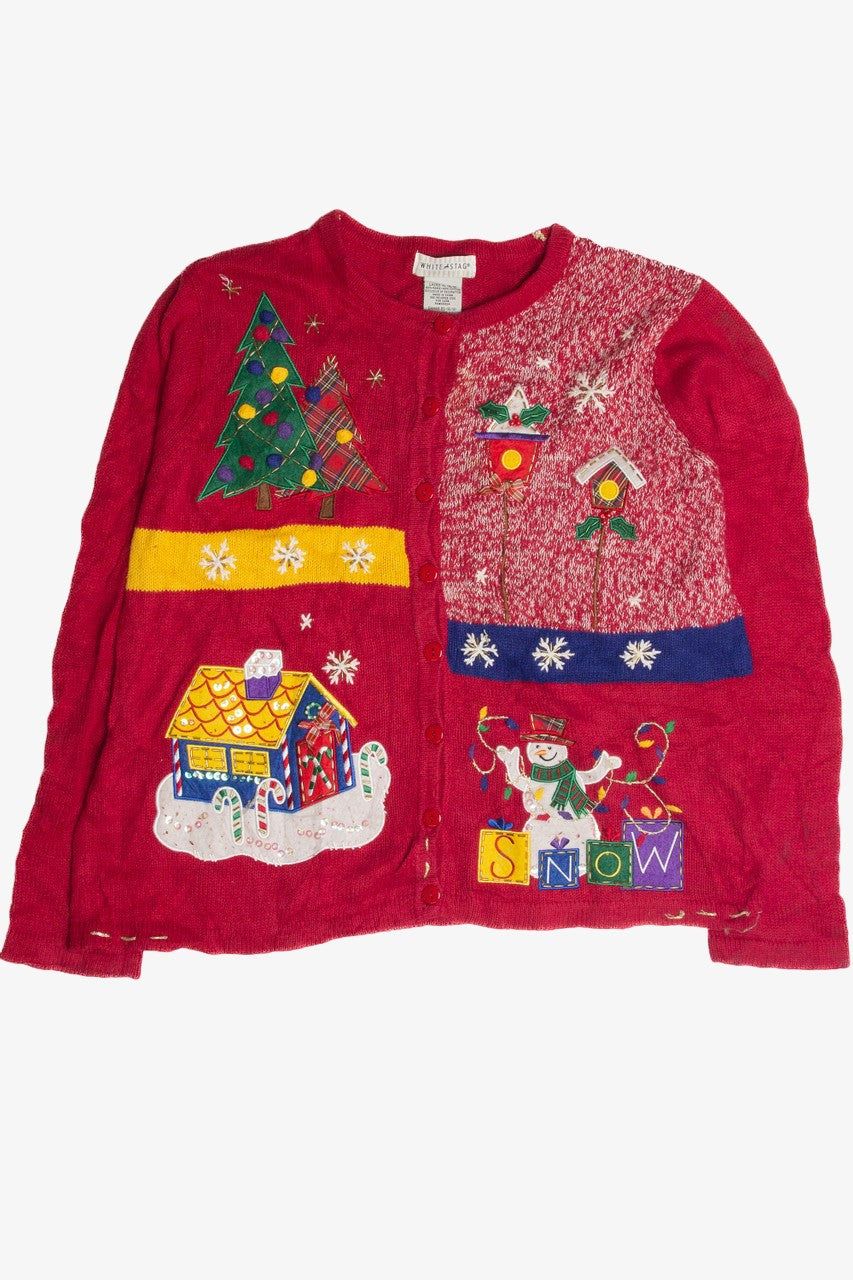 Vintage Red Ugly Christmas Cardigan 59883