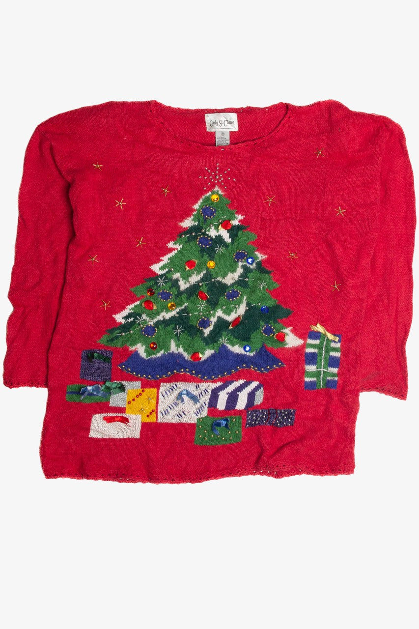 Vintage Red Ugly Christmas Sweater 62413