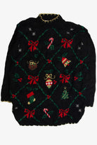 Vintage Black Ugly Christmas Sweater 59670