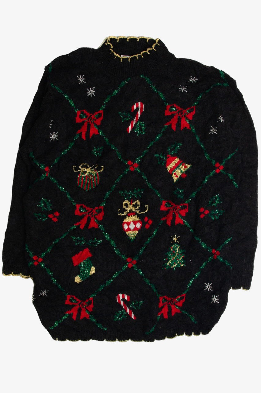 Vintage Black Ugly Christmas Sweater 59670
