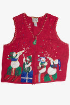 Vintage Red Ugly Christmas Vest 60856