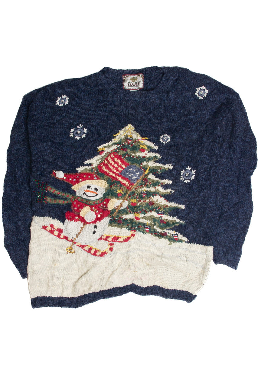 Vintage Blue Ugly Christmas Sweater 59818