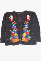 Vintage Black Ugly Christmas Cardigan 63183
