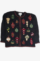 Vintage Black Ugly Christmas Cardigan 60892