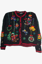 Vintage Black Ugly Christmas Cardigan 59712