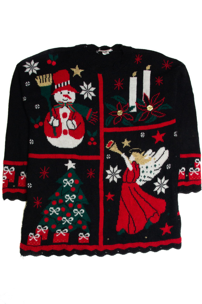 Vintage Black Ugly Christmas Sweater 62851