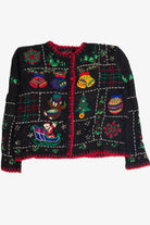 Vintage Black Ugly Christmas Cardigan 59974