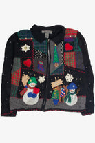 Vintage Black Ugly Christmas Cardigan 60896
