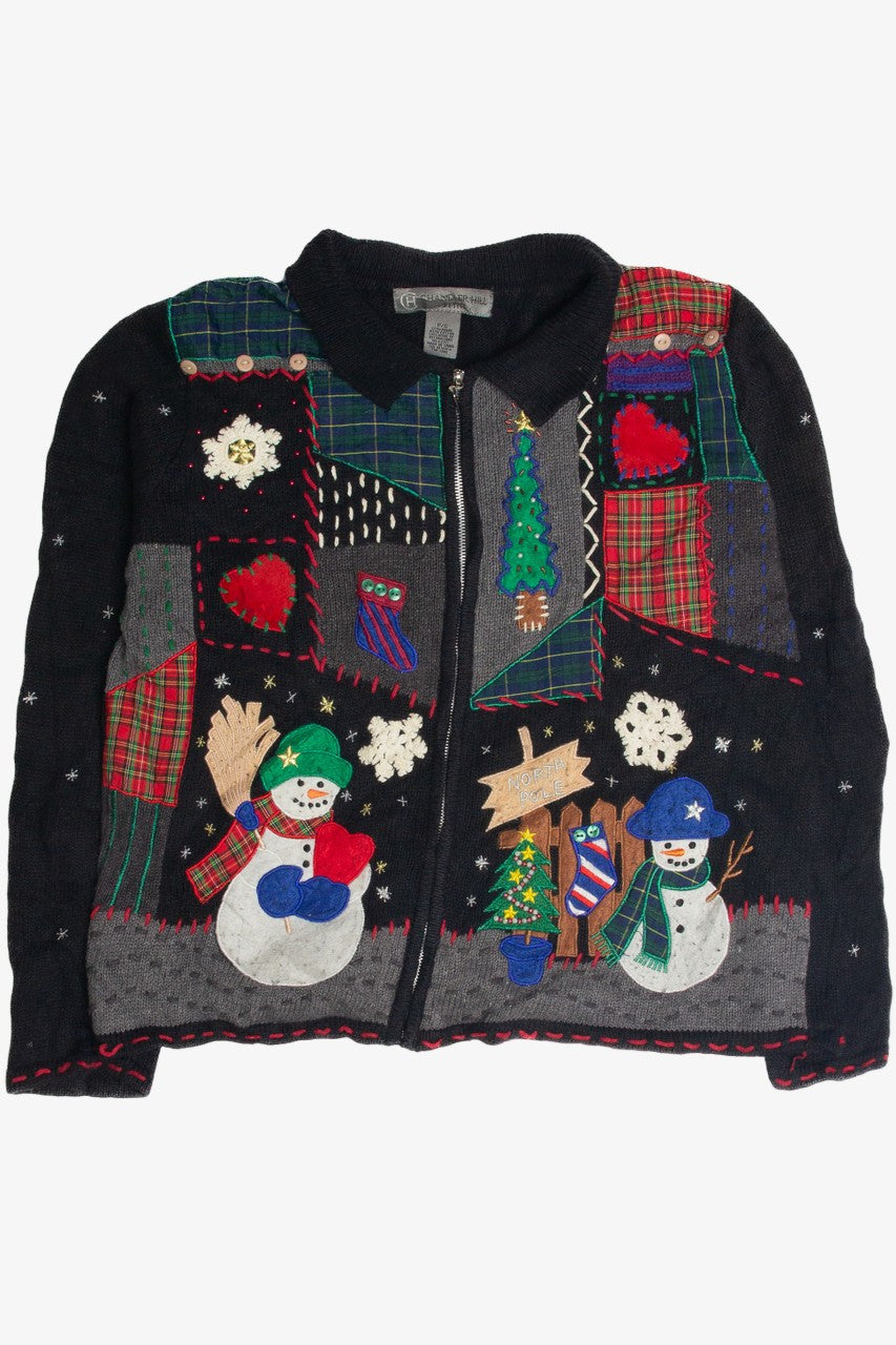 Vintage Black Ugly Christmas Cardigan 60896