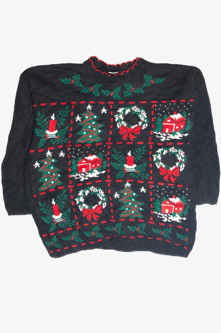 Vintage Black Ugly Christmas Pullover 63247