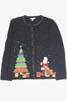 Vintage Black Ugly Christmas Cardigan 63251