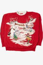 "North Pole" Polar Bears & Penguins Ugly Christmas Sweatshirt 