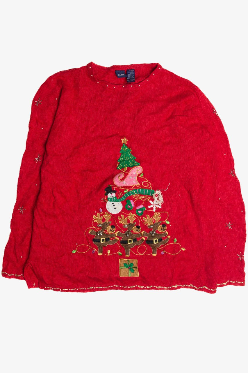Vintage Red Ugly Christmas Sweater 62326