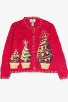 Vintage Red Ugly Christmas Cardigan 63209