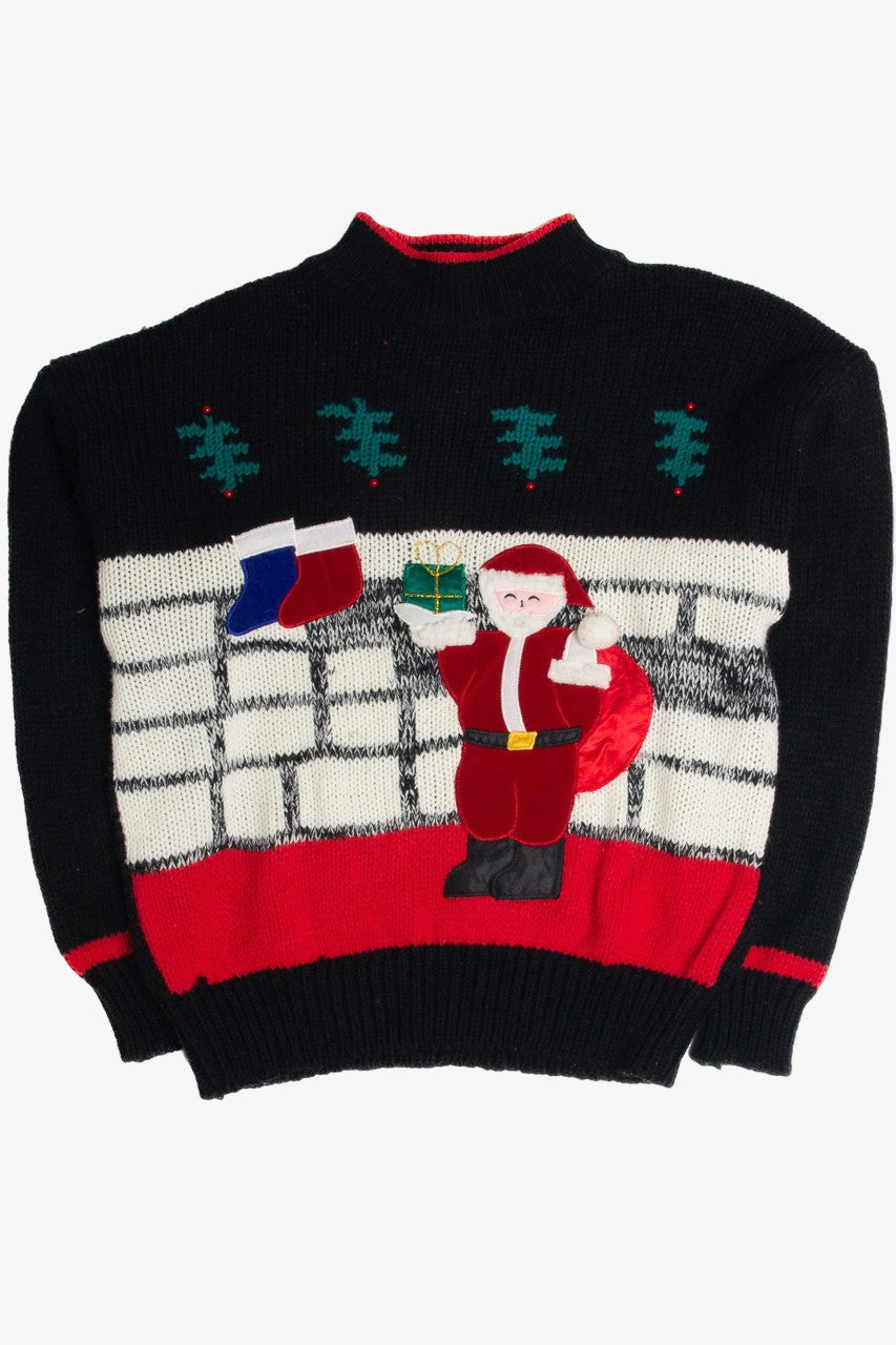 Vintage Black Ugly Christmas Sweater 62697
