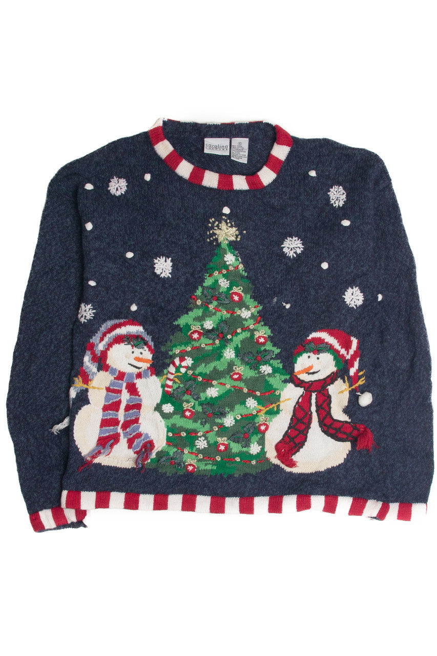 Vintage Blue Ugly Christmas Sweater 60905