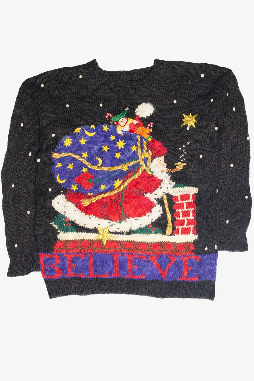 Vintage Black Ugly Christmas Pullover 63211