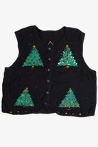 Vintage Black Ugly Christmas Vest 62594