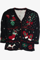 Vintage Black Ugly Christmas Cardigan 59592