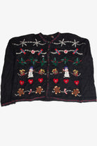 Vintage Black Ugly Christmas Cardigan 59819