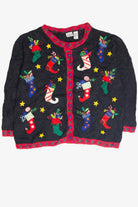 Vintage Black Ugly Christmas Cardigan 63101