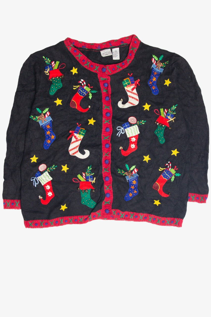 Vintage Black Ugly Christmas Cardigan 63101
