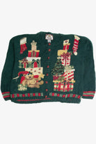Vintage Green Ugly Christmas Cardigan 62373