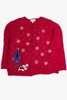 Vintage Red Ugly Christmas Cardigan 62641