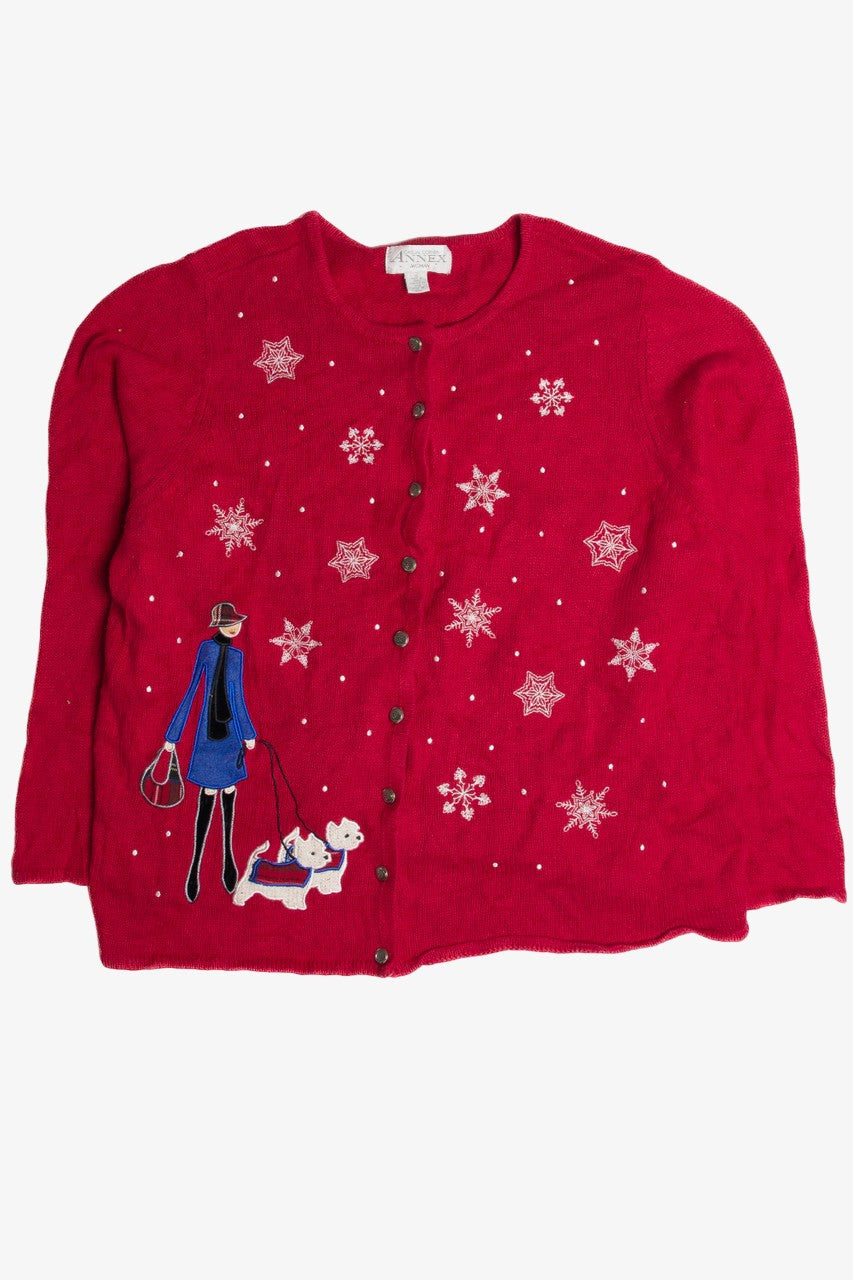 Vintage Red Ugly Christmas Cardigan 62641