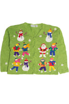 Vintage Green Ugly Christmas Cardigan 59835