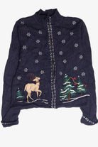 Vintage Blue Ugly Christmas Cardigan 63097
