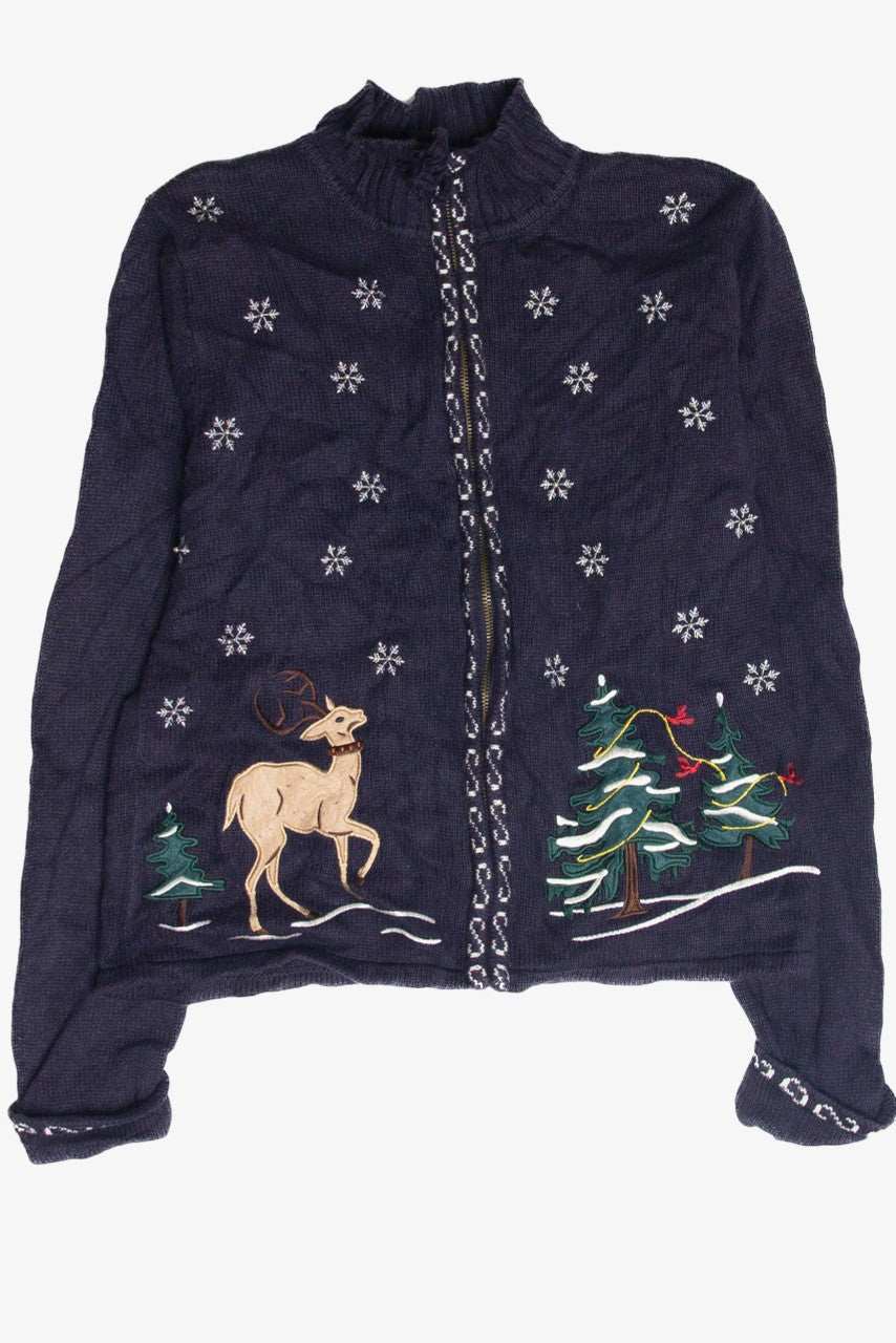 Vintage Blue Ugly Christmas Cardigan 63097
