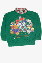 Vintage Green Purrrfect Holiday Sweatshirt
