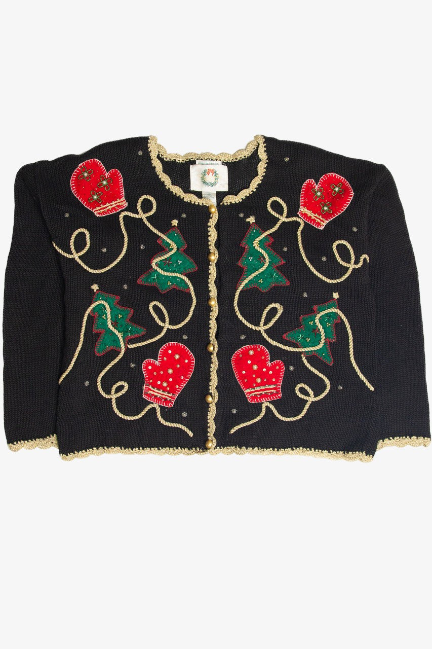 Vintage Black Ugly Christmas Cardigan 63123