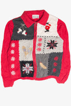 Vintage Red Ugly Christmas Cardigan 63083