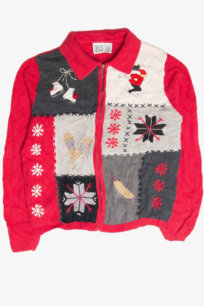Vintage Red Ugly Christmas Cardigan 63083