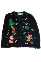 Vintage Black Ugly Christmas Cardigan 62581