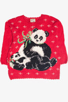 Vintage Panda Ugly Christmas Pullover 63215
